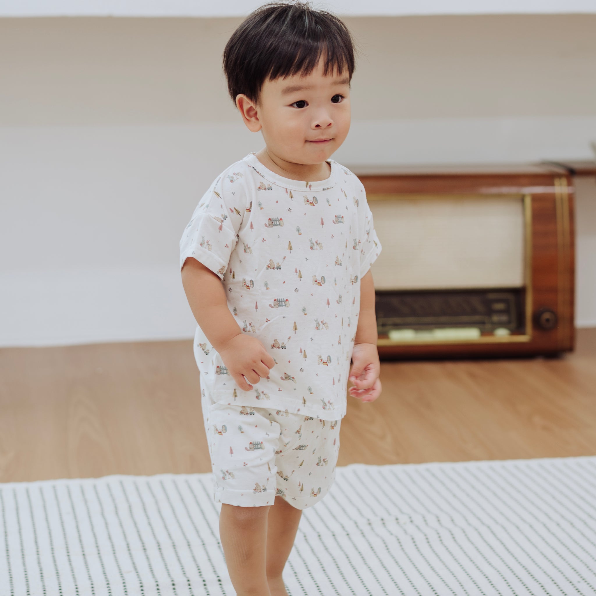 Forest Friends Oversized T-shirt Shorts Set