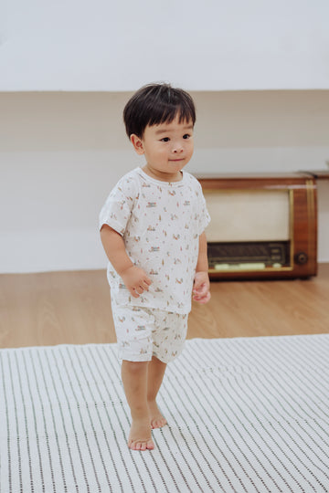 Forest Friends Oversized T-shirt Shorts Set