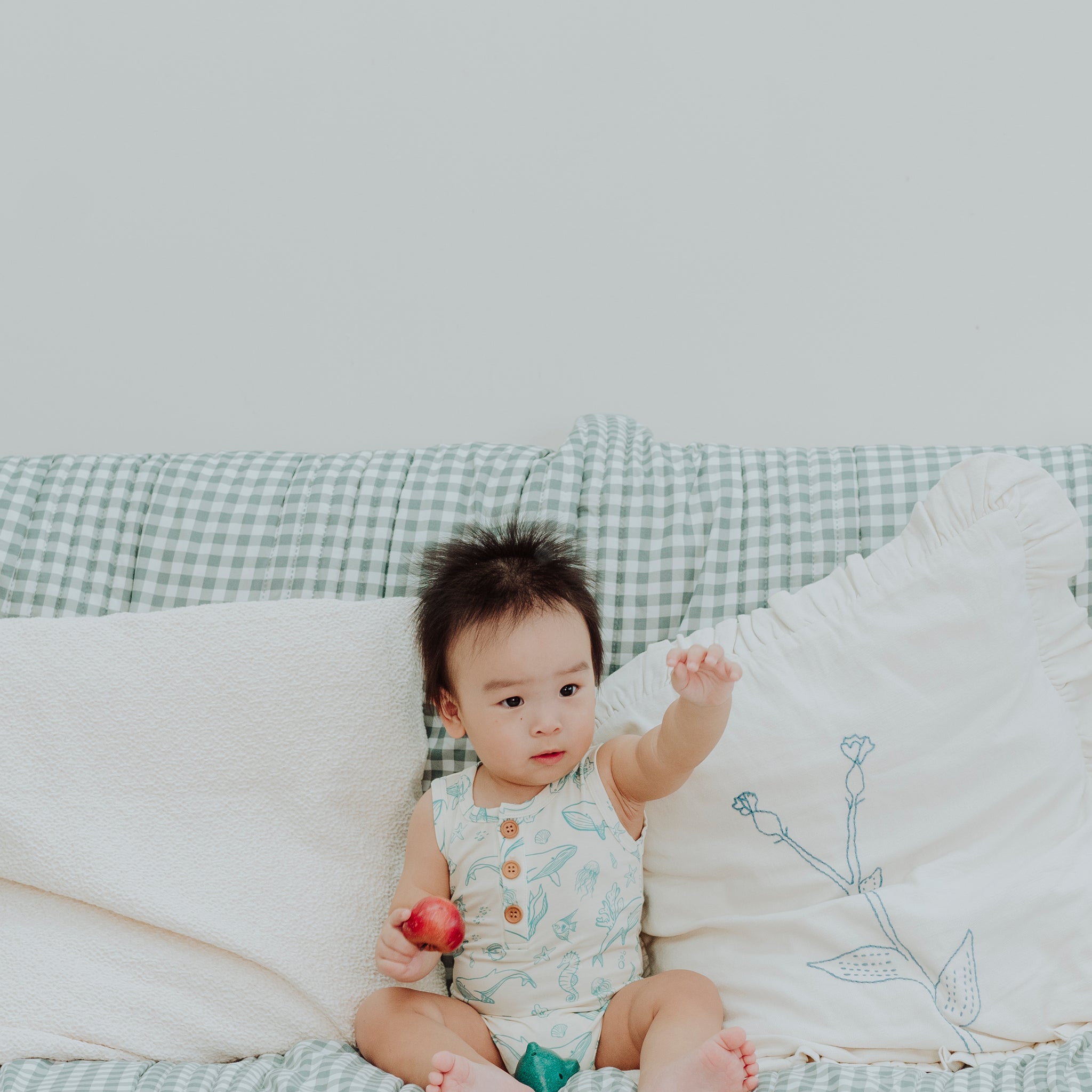 Ocean Explorer Romper (Buttercream)