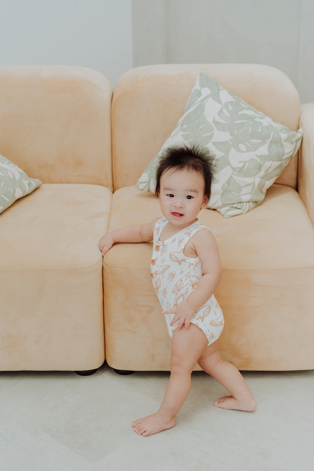 Ocean Explorer Romper (White)